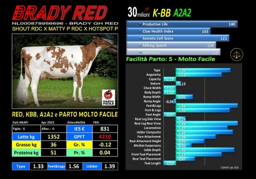 BRADY RED - NL000878956696 - FBI GENETICS